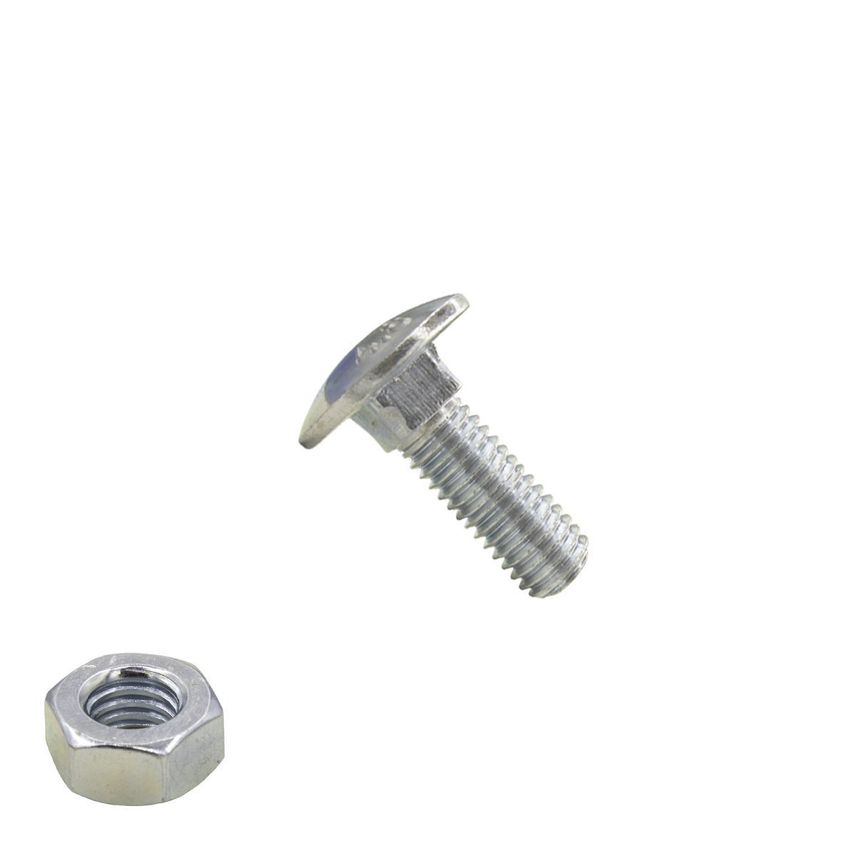 Alternatieve afbeelding voor Slotbouten M8 verzinkt 8x16 mm met moeren 25 stuks