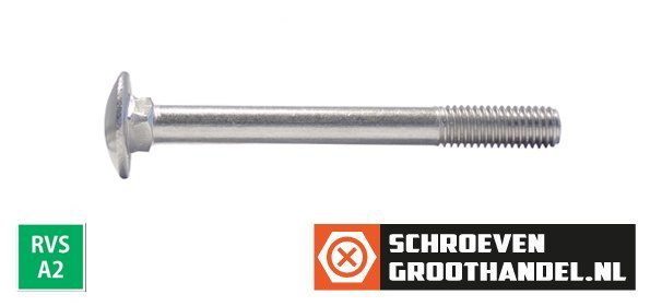 Alternatieve afbeelding voor Slotbouten M8 RVS A2 8x200 mm 50 stuks