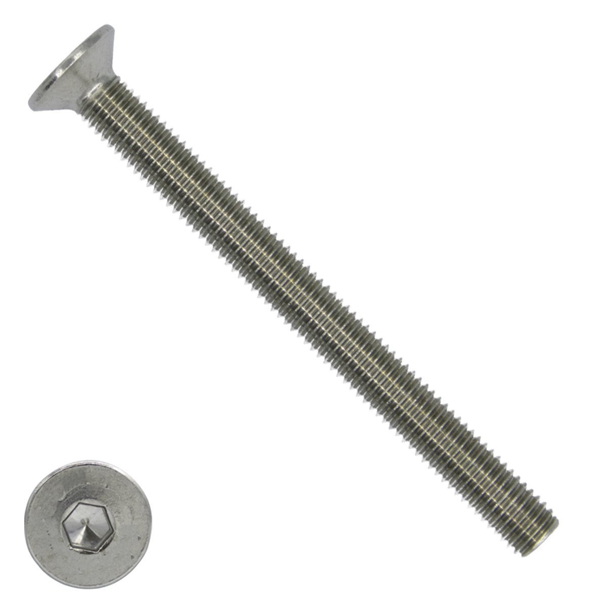 Alternatieve afbeelding voor Inbusbouten verzonken kop  M16 x 140mm RVS A2 DIN7991 25 stuks