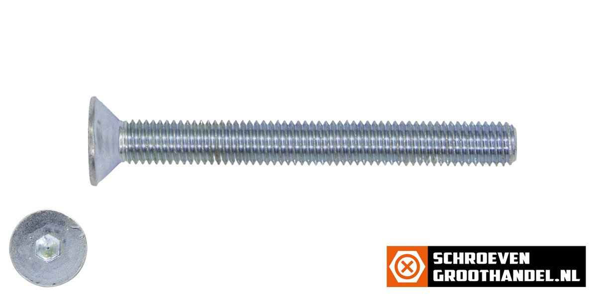 Alternatieve afbeelding voor Inbusbouten verzonken kop  M16 x 50mm verzinkt DIN7991 25 stuks