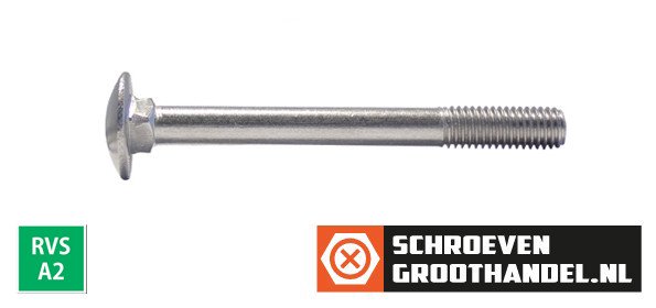 Alternatieve afbeelding voor Slotbouten M12 RVS A2 12x300 mm 50 stuks
