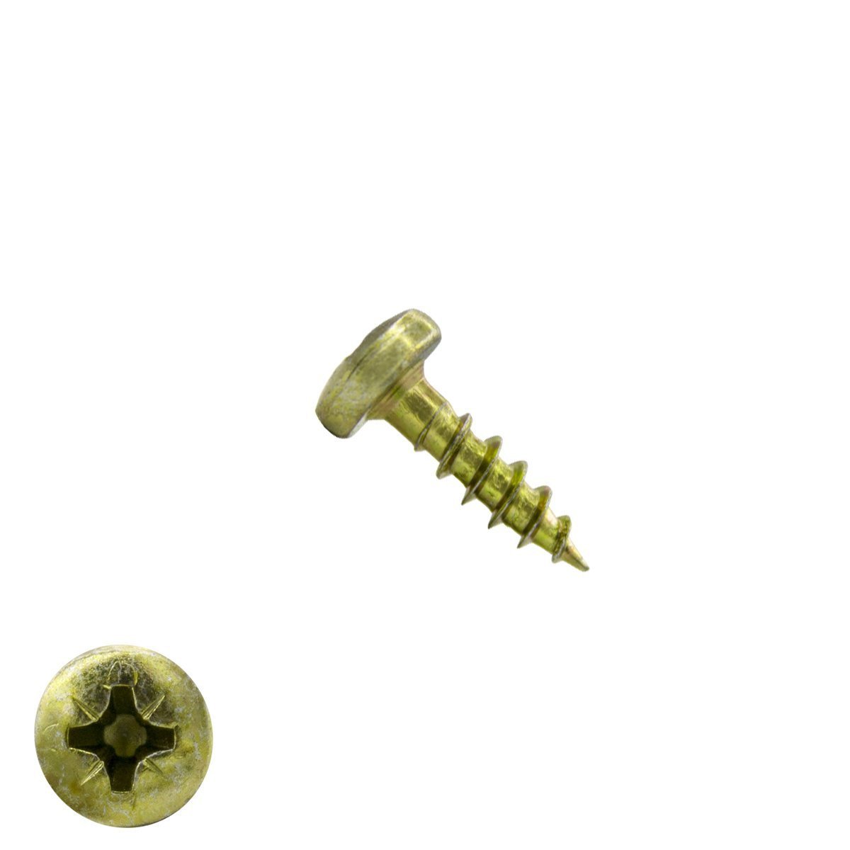 Alternatieve afbeelding voor Spaanplaatschroeven 3,5x12mm geel verzinkt rondkop pozidriv-2 200 stuks