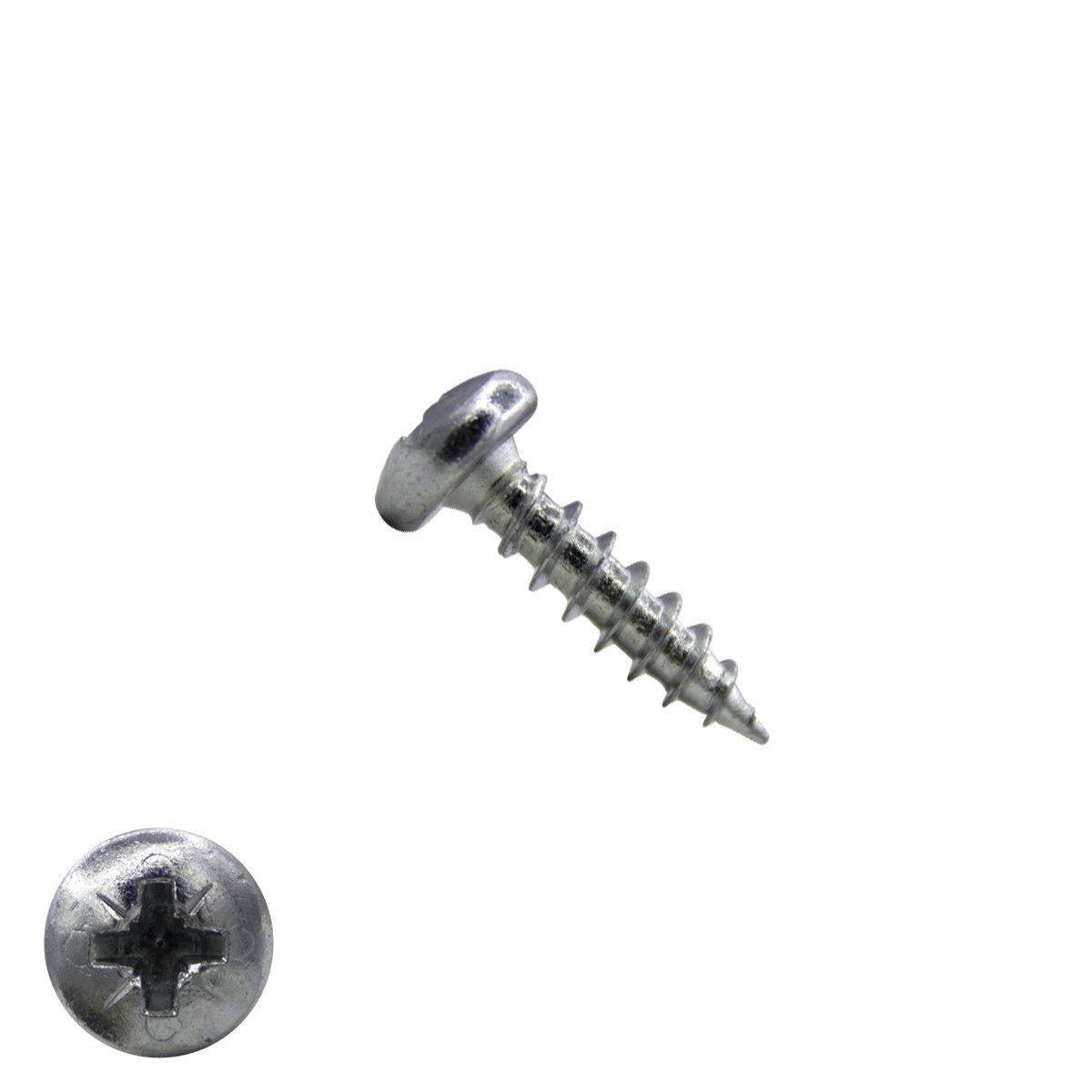 Alternatieve afbeelding voor Spaanplaatschroeven 4,5x16mm verzinkt rondkop pozidriv-2 200 stuks