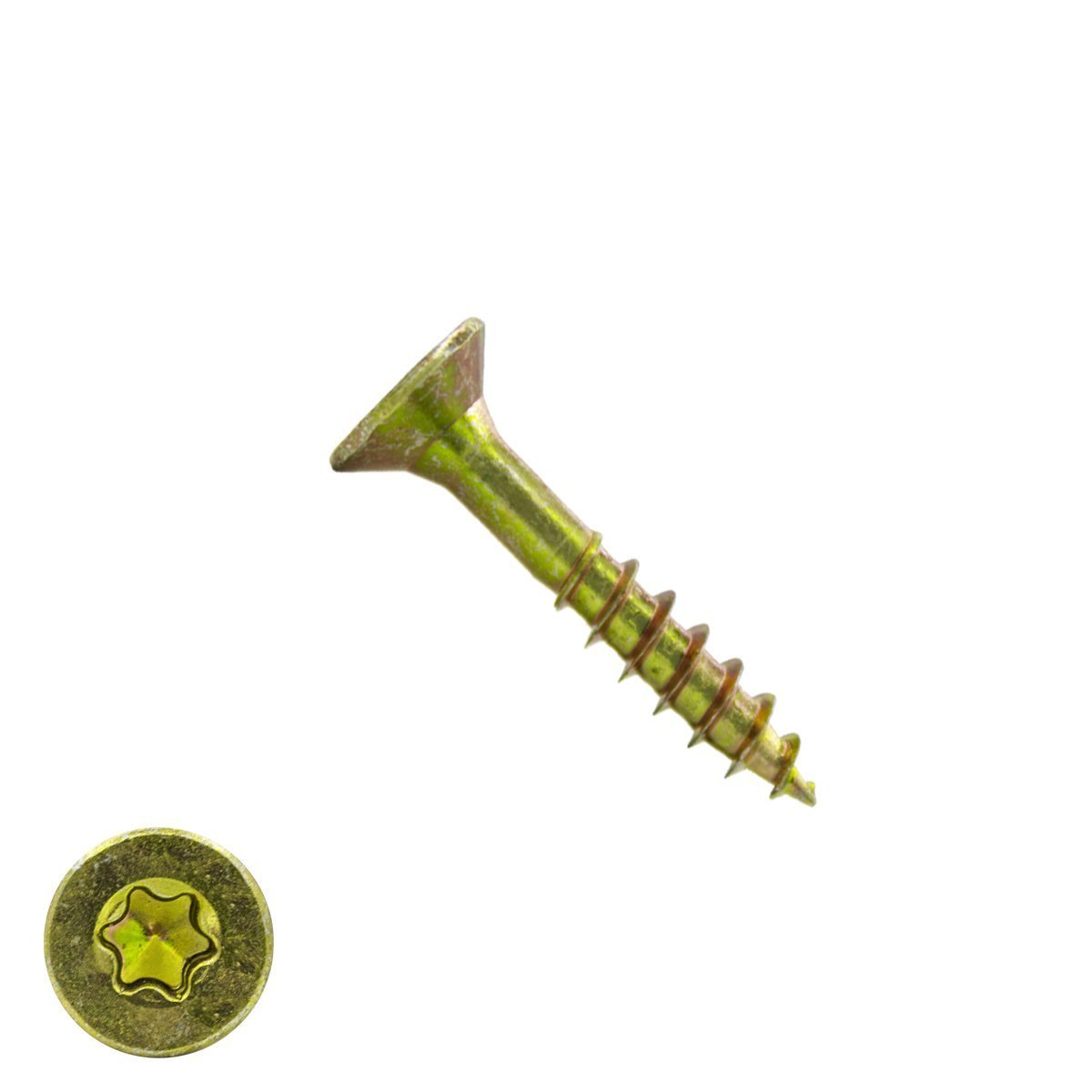 Alternatieve afbeelding voor Spaanplaatschroeven 4,5x30/18mm geel verzinkt platkop TORX-20 200 stuks