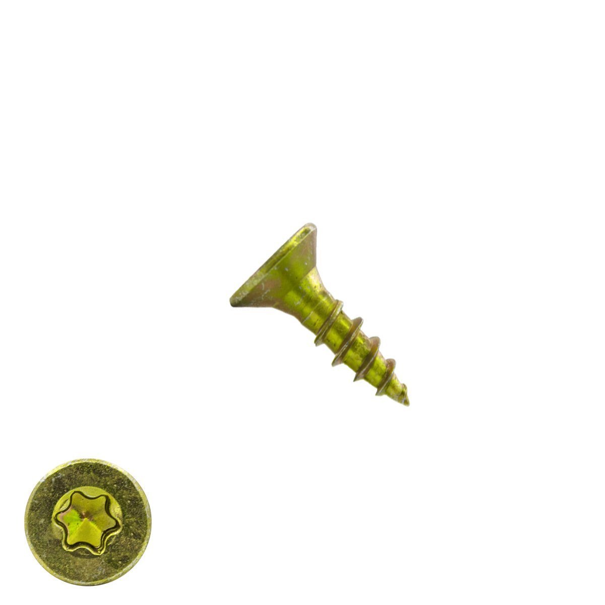 Alternatieve afbeelding voor Spaanplaatschroeven 4x12mm geel verzinkt platkop TORX-20 200 stuks