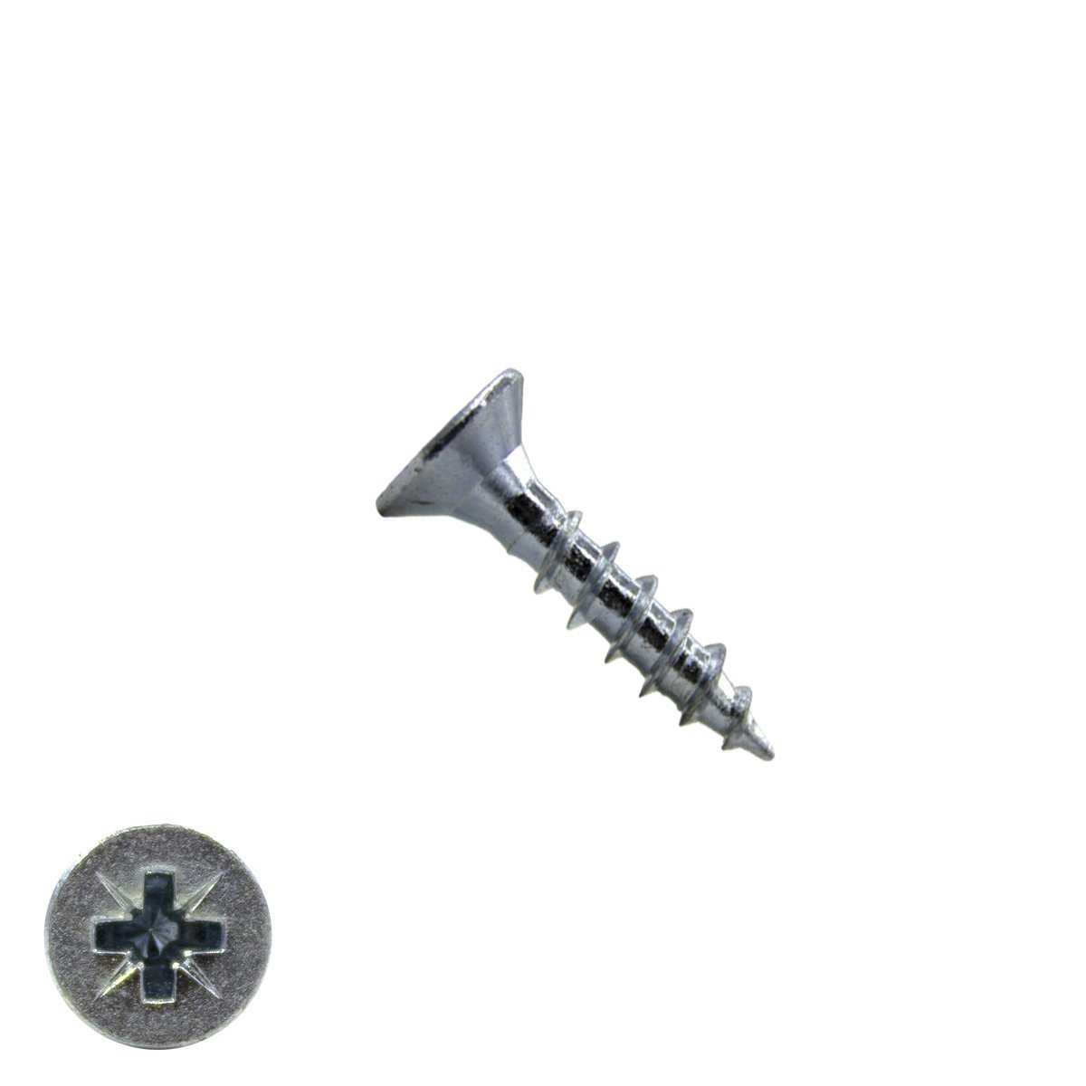 Alternatieve afbeelding voor Spaanplaatschroeven 4x16mm verzinkt platkop pozidriv-2 200 stuks