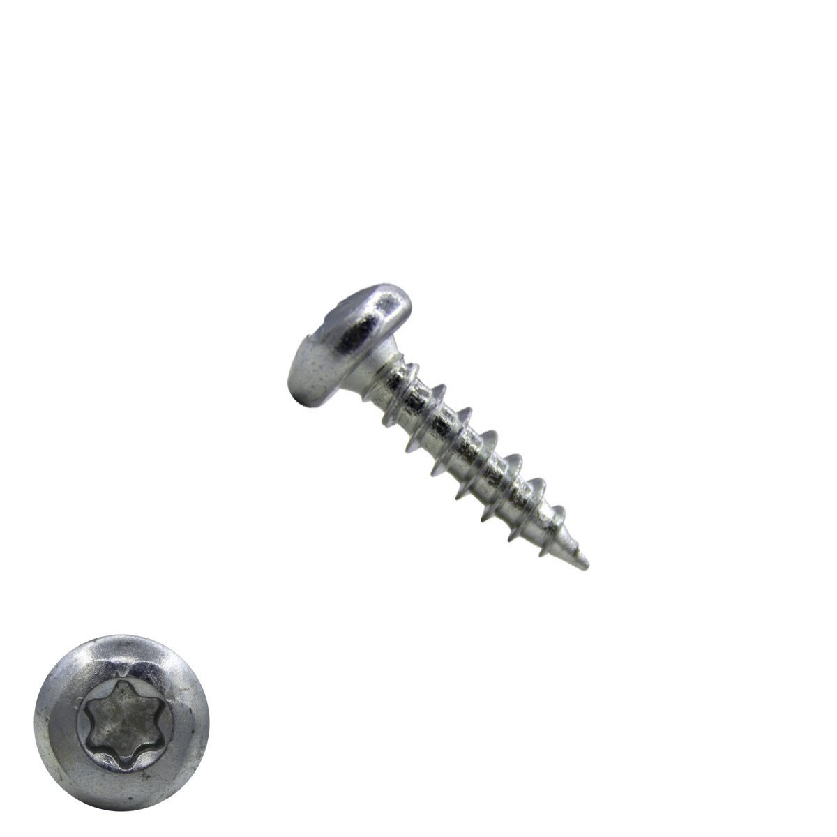 Alternatieve afbeelding voor Spaanplaatschroeven 4x20mm verzinkt rondkop TORX-15 200 stuks