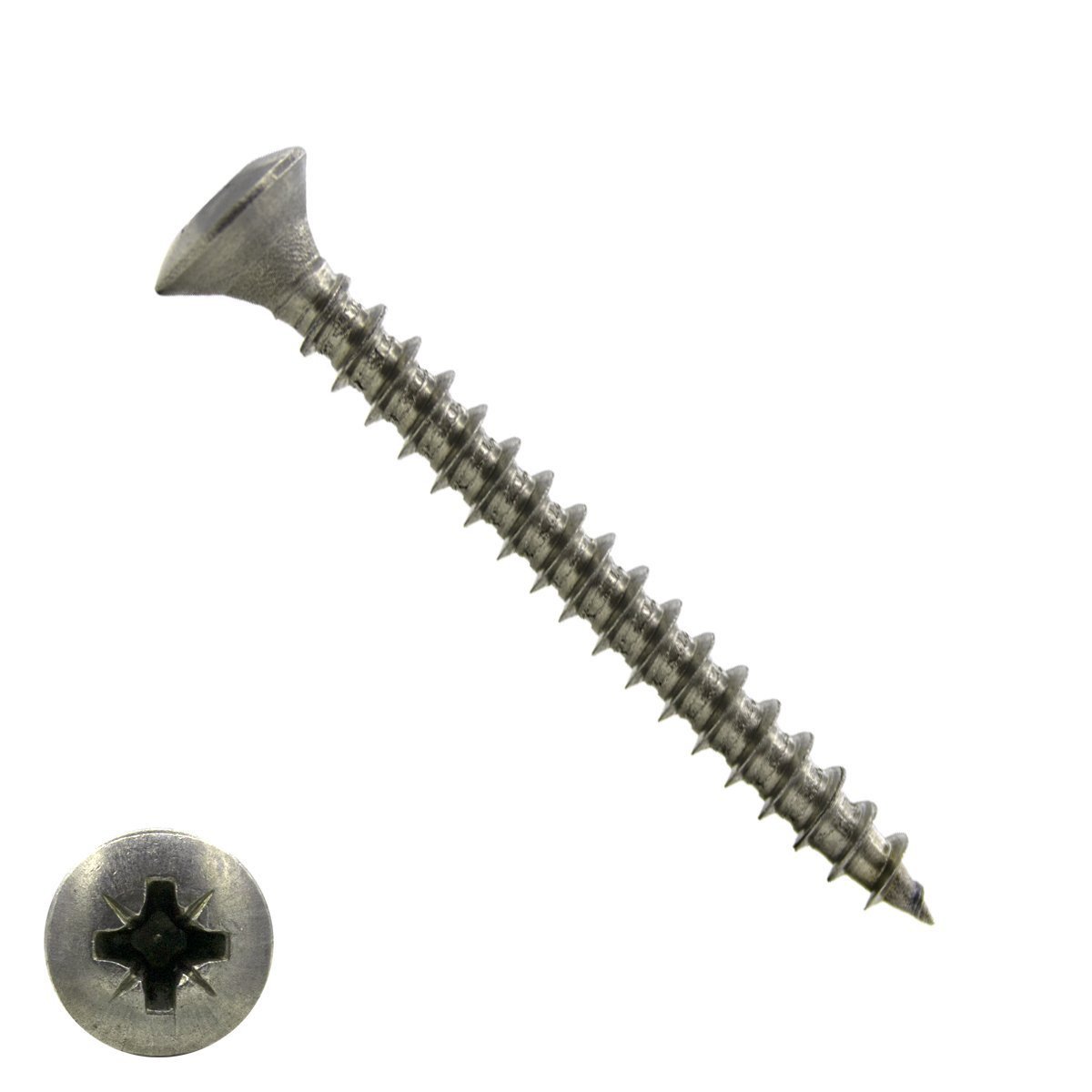 Alternatieve afbeelding voor Spaanplaatschroeven 4x50mm RVS A2 lenskop pozidriv-2 200 stuks