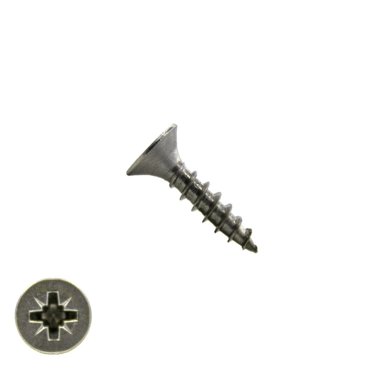 Alternatieve afbeelding voor Spaanplaatschroeven 6x20mm RVS A2 platkop pozidriv-3 100 stuks