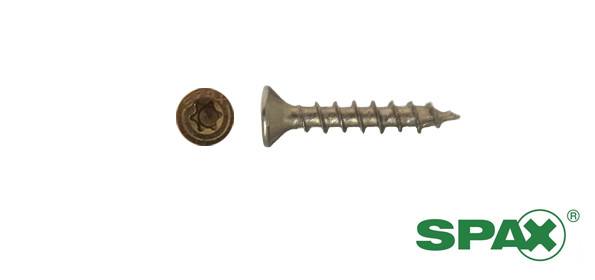 Alternatieve afbeelding voor Spax spaanplaatschroeven 3,5x16mm geel verzinkt platkop torx 200 stuks
