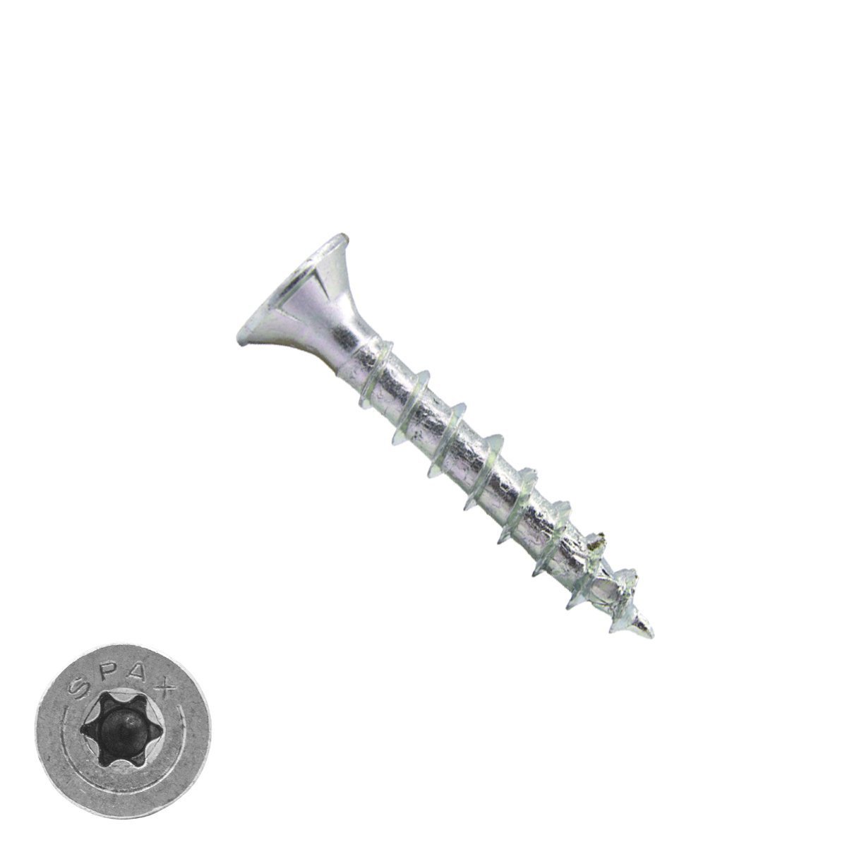 Alternatieve afbeelding voor Spax spaanplaatschroeven 3,5x25mm verzinkt platkop torx 200 stuks