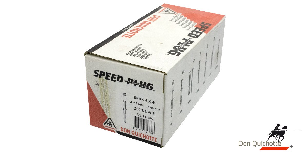 Alternatieve afbeelding voor Don Quichotte speedplug SPKK 6x40 200 stuks