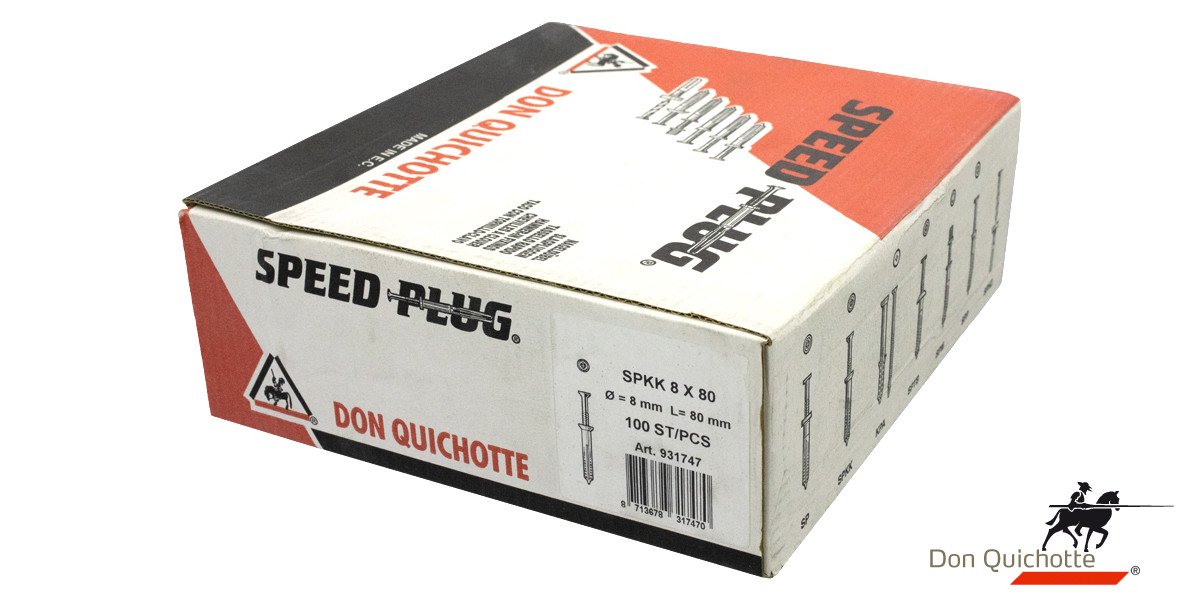 Alternatieve afbeelding voor Don Quichotte speedplug SPKK 8x80 100 stuks