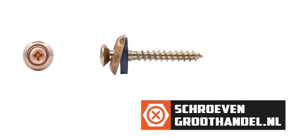 Alternatieve afbeelding voor Spenglerschroeven 4,5x35mm RVS A2 verkoperd lenskop pozidriv-2 200 stuks