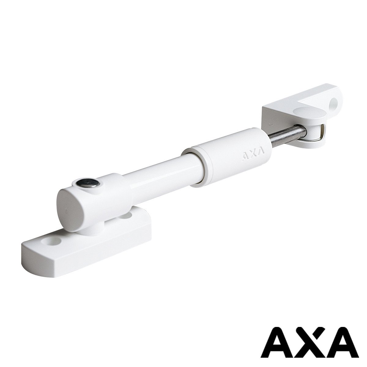 Alternatieve afbeelding voor Telescopische raamuitzetter AXA 20cm wit naar buiten draaiend