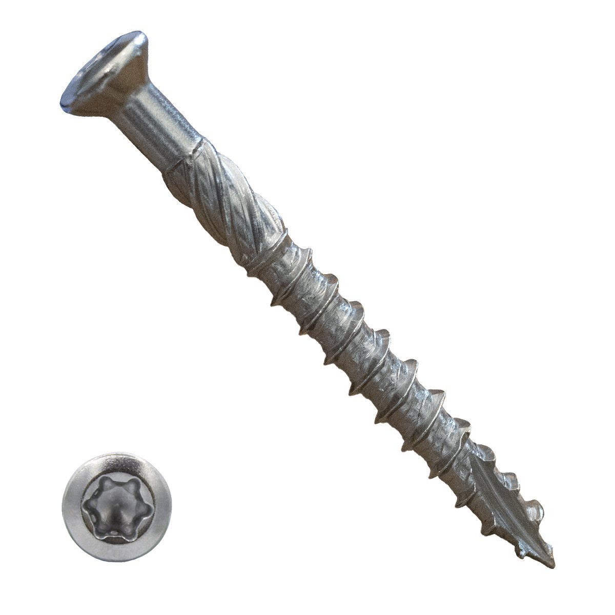 Alternatieve afbeelding voor Tuinhout / vlonderschroeven 4x60 mm RVS C1 freeskop TORX-20 200 stuks