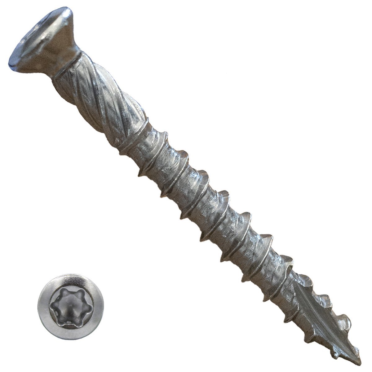 Alternatieve afbeelding voor Vlonderschroeven 5x40 mm RVS C1 freeskop TORX 100 stuks