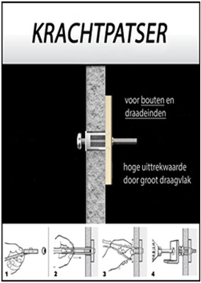 Alternatieve afbeelding voor Toggler hollewand anker RVS M10S 10-64 mm 25 stuks