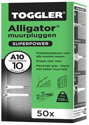 Alternatieve afbeelding voor Toggler Alligator pluggen A10 50 stuks