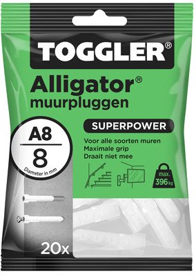 Alternatieve afbeelding voor Toggler Alligator pluggen A8 20 stuks