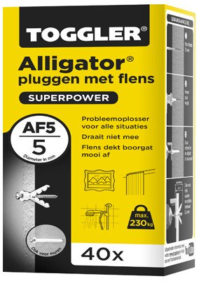Alternatieve afbeelding voor Toggler Alligator pluggen met flens AF5 40 stuks
