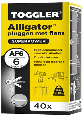Alternatieve afbeelding voor Toggler Alligator pluggen met flens AF6 40 stuks