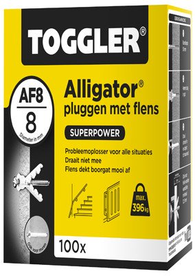 Alternatieve afbeelding voor Toggler Alligator pluggen met flens AF8 100 stuks