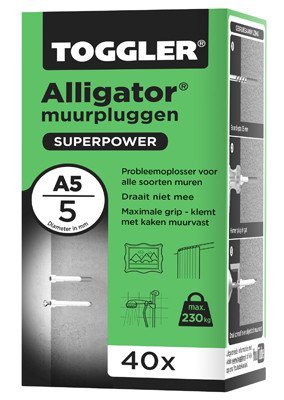 Alternatieve afbeelding voor Toggler Alligator pluggen A5 40 stuks