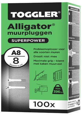 Alternatieve afbeelding voor Toggler Alligator pluggen A8 100 stuks
