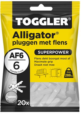 Alternatieve afbeelding voor Toggler Alligator pluggen met flens AF6 20 stuks
