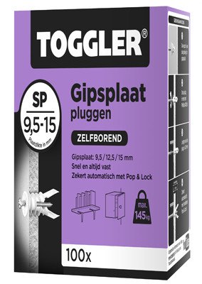 Alternatieve afbeelding voor Toggler Gipsplaat Pluggen SP 100 stuks