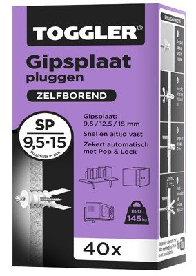 Alternatieve afbeelding voor Toggler Gipsplaat Pluggen SP 40 stuks