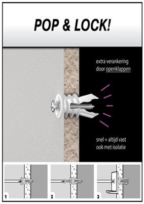 Alternatieve afbeelding voor Toggler Gipsplaat Pluggen SP 40 stuks