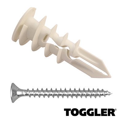 Alternatieve afbeelding voor Toggler Gipsplaat Pluggen + Schroeven SP 6 stuks