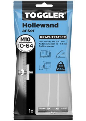 Alternatieve afbeelding voor Toggler hollewand anker M10 10-64 mm 1 stuk