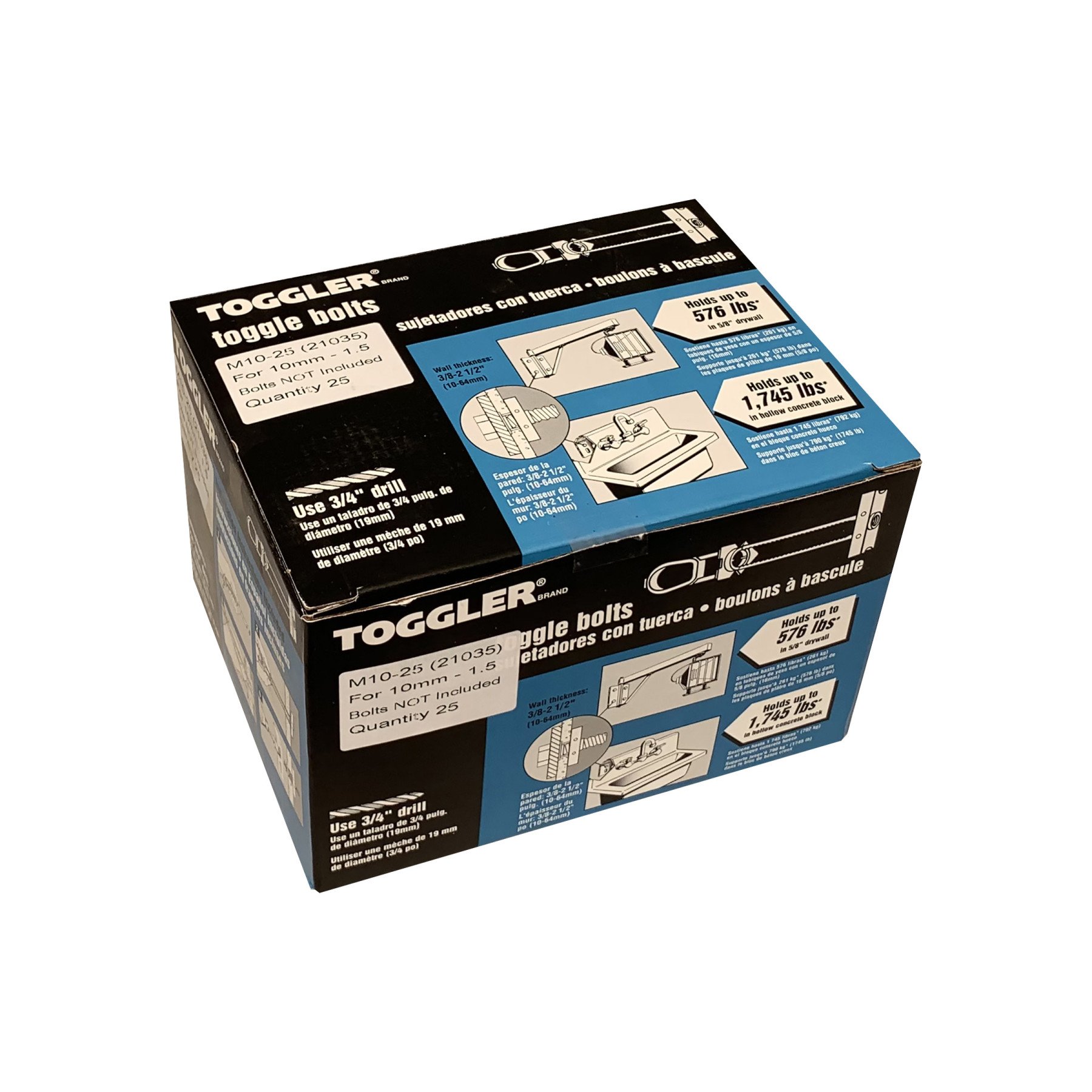 Alternatieve afbeelding voor Toggler hollewand anker M10 10-64 mm 25 stuks