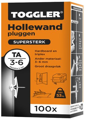 Alternatieve afbeelding voor Toggler hollewandpluggen TA 3-6 mm 100 stuks
