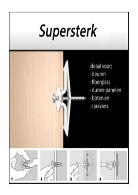 Alternatieve afbeelding voor Toggler hollewandpluggen TA 3-6 mm 40 stuks