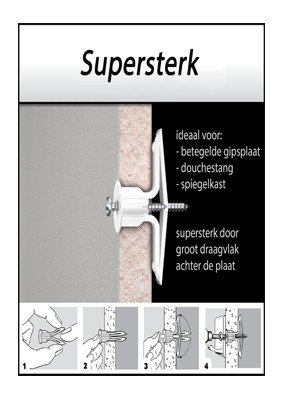 Alternatieve afbeelding voor Toggler hollewandpluggen TC 15-19 mm 40 stuks