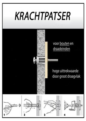 Alternatieve afbeelding voor Toggler hollewandanker met bouten M5 10-92 mm 6 stuks