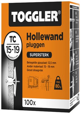Alternatieve afbeelding voor Toggler hollewandpluggen TC 15-19 mm 100 stuks