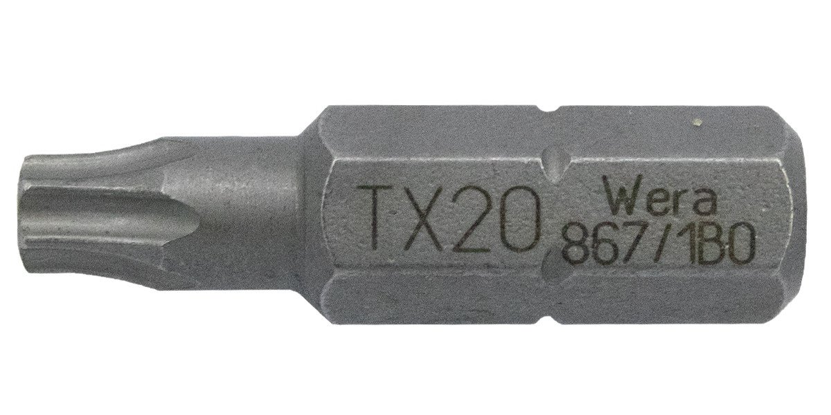 Alternatieve afbeelding voor Wera bit TORX-20 met pin 867/1 Z BO