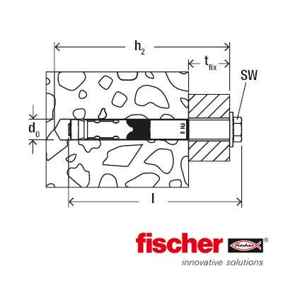 Alternatieve afbeelding voor Fischer veiligheidsanker FH II 12/10 2 stuks