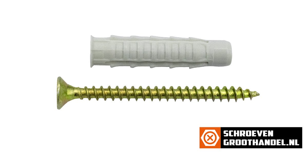 Alternatieve afbeelding voor Unipluggen GUX 6 met schroeven 4x45mm 25 stuks