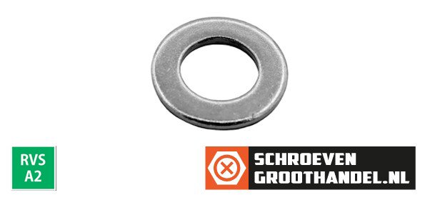 Alternatieve afbeelding voor Sluitringen M12 RVS A2 DIN125A 200 stuks