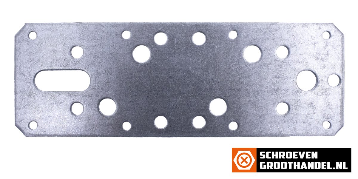 Alternatieve afbeelding voor Koppelplaat 180x60x2,5 mm verzinkt 1 stuk