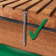 Alternatieve afbeelding voor Spax-D vlonderschroeven 5x80 mm RVS A2 cilinderkop TORX 100 stuks