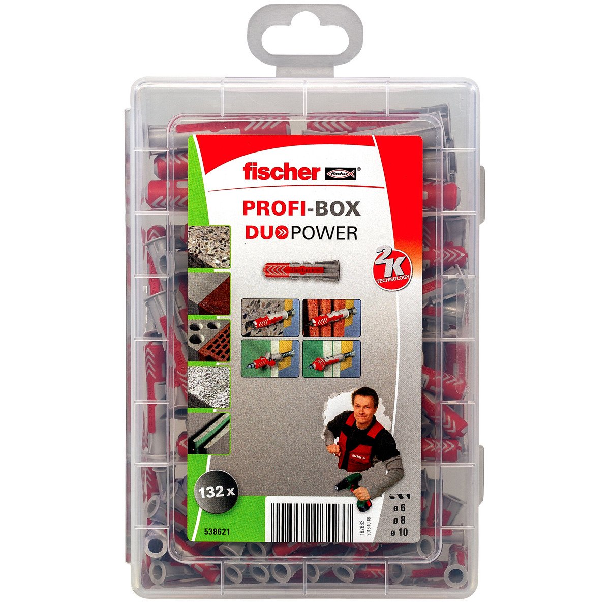 Alternatieve afbeelding voor Fischer assortimentsdoos profi-box duopower