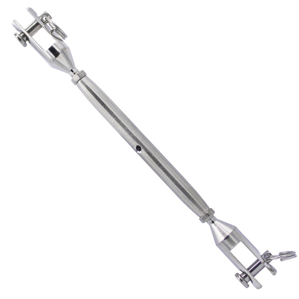 Alternatieve afbeelding voor Wantspanner gaffel-gaffel gelast M8 RVS A4 1 stuk
