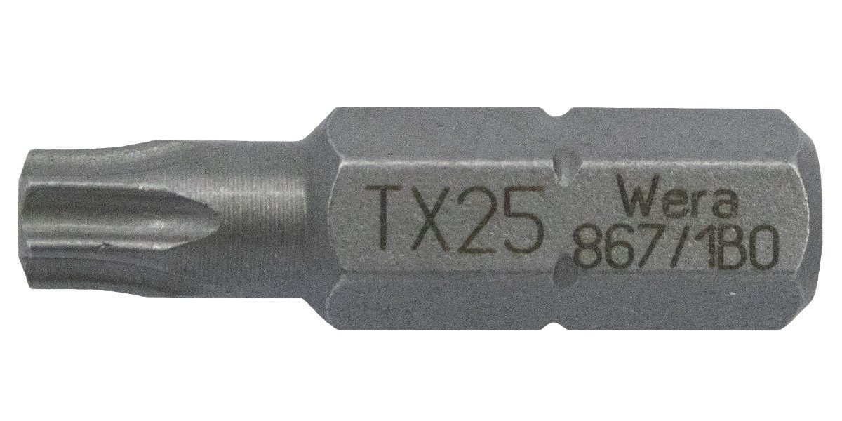 Alternatieve afbeelding voor Wera bit TORX-25 met pin 867/1 Z BO